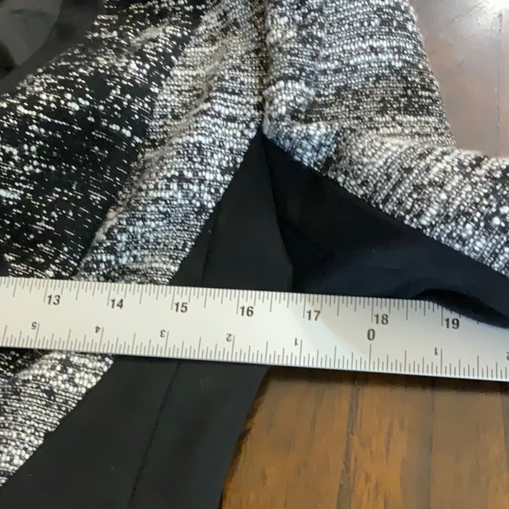 BCBGMaxAzria Black and Textured Gray Suit Jacket - Picture 9 of 10